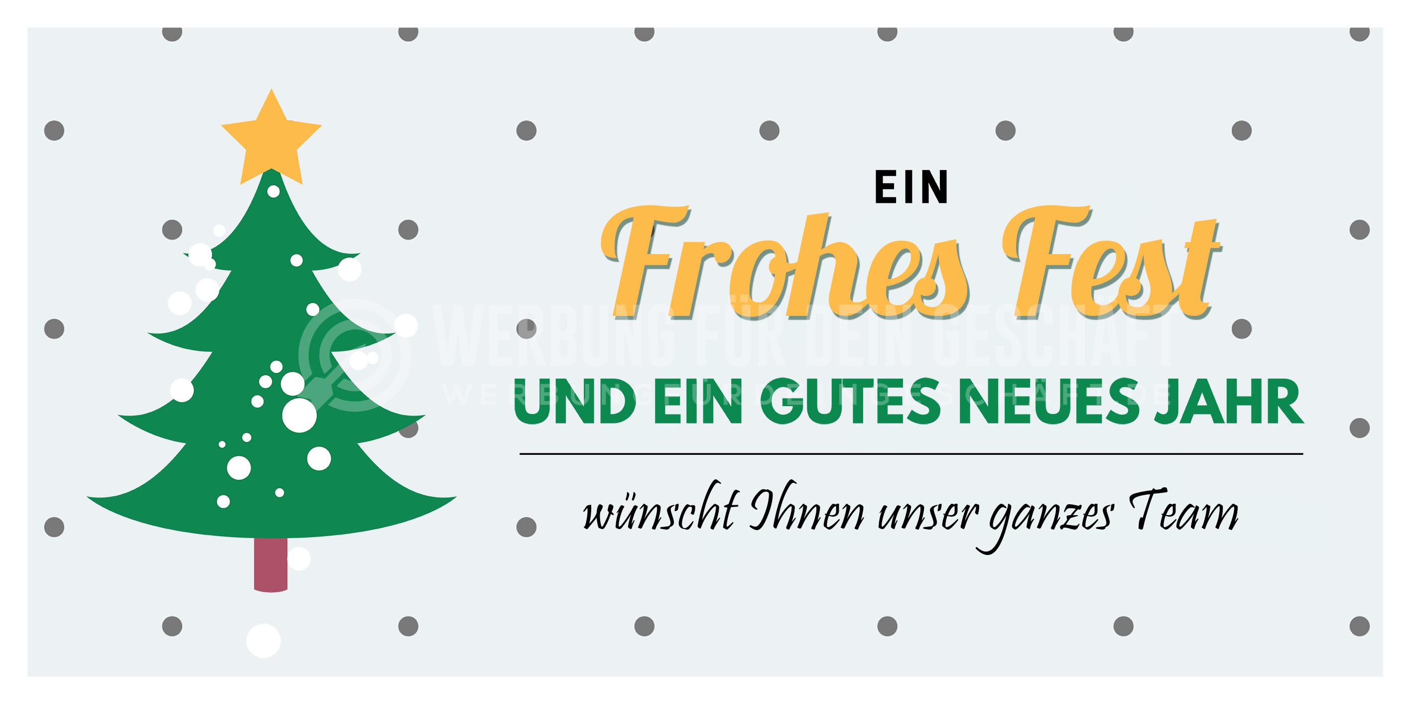 2:1 | Frohes Fest Plakat | Werbeschild für Weihnachten | 2 zu 1 Format