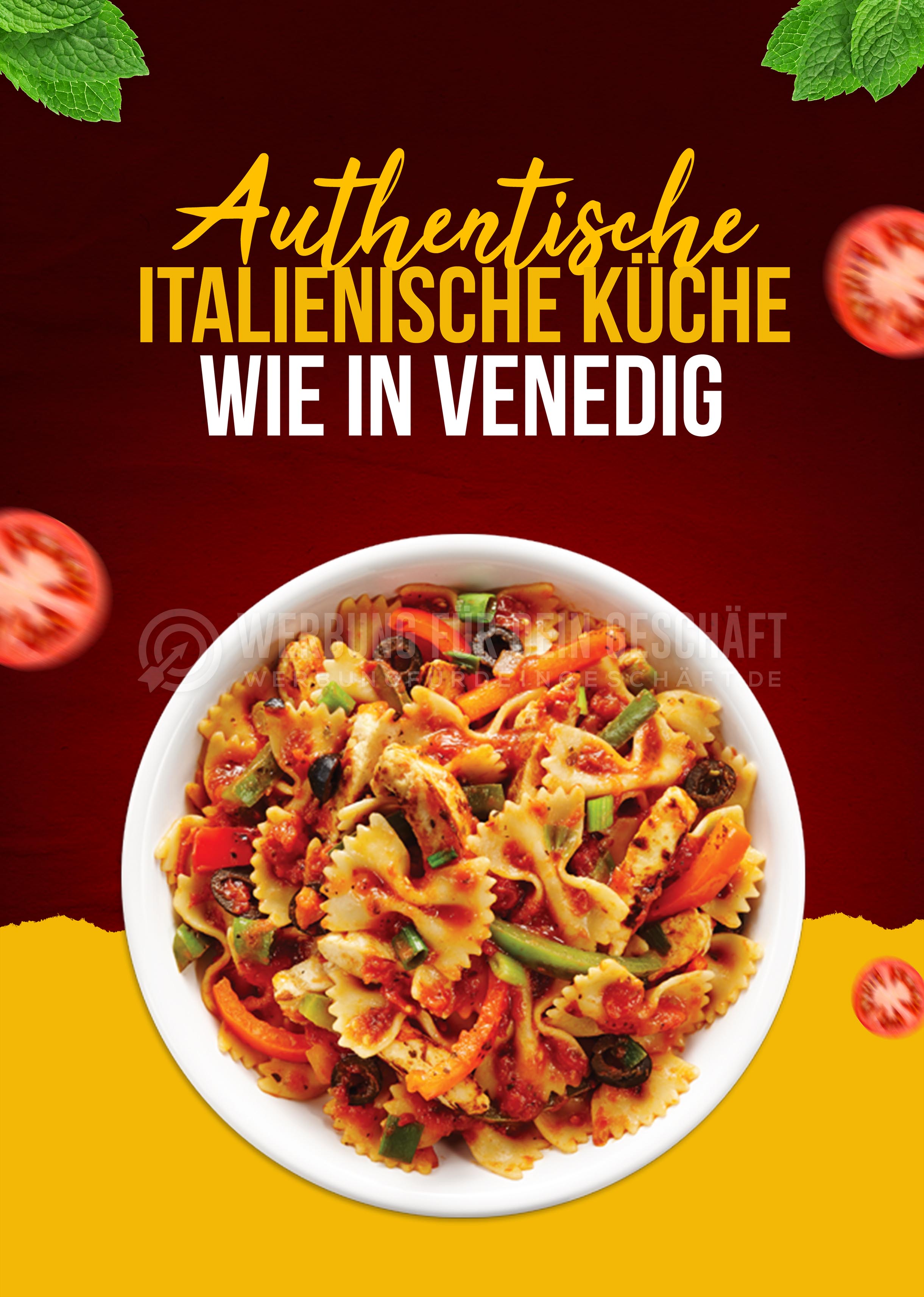 Authentische italienische Küche Plakat | Poster