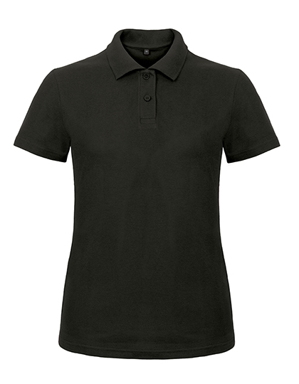 Poloshirt Frauen inkl. einfarbigem Druck | BLACK (schwarz)