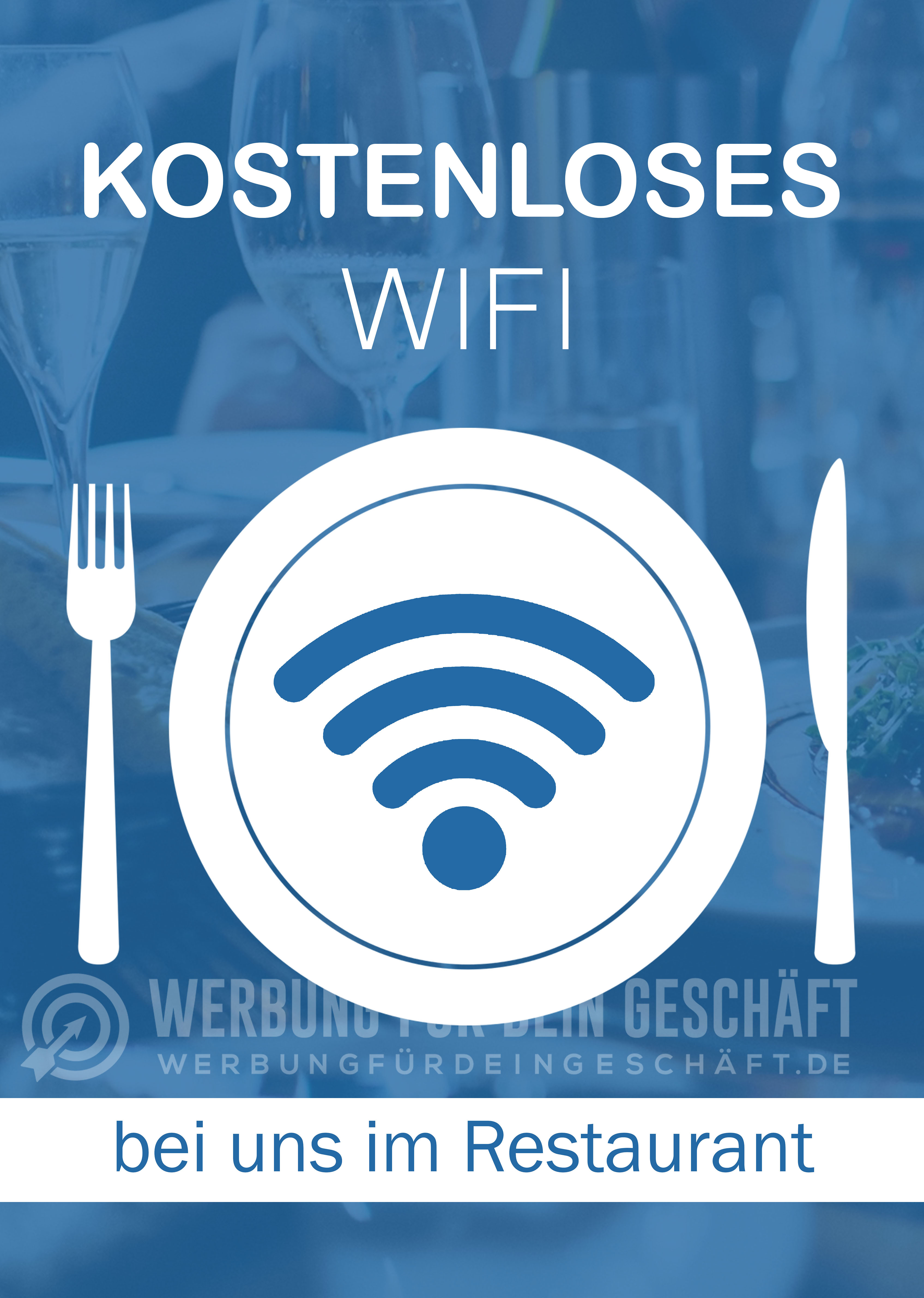Kostenloses WIFI Poster | Werbeposter für Restaurant