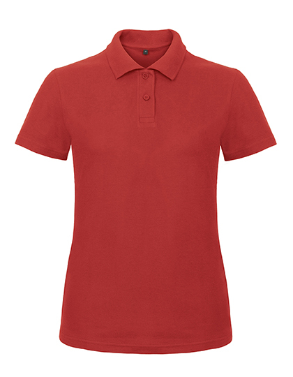 Poloshirt Frauen inkl. einfarbigem Druck | RED (rot)