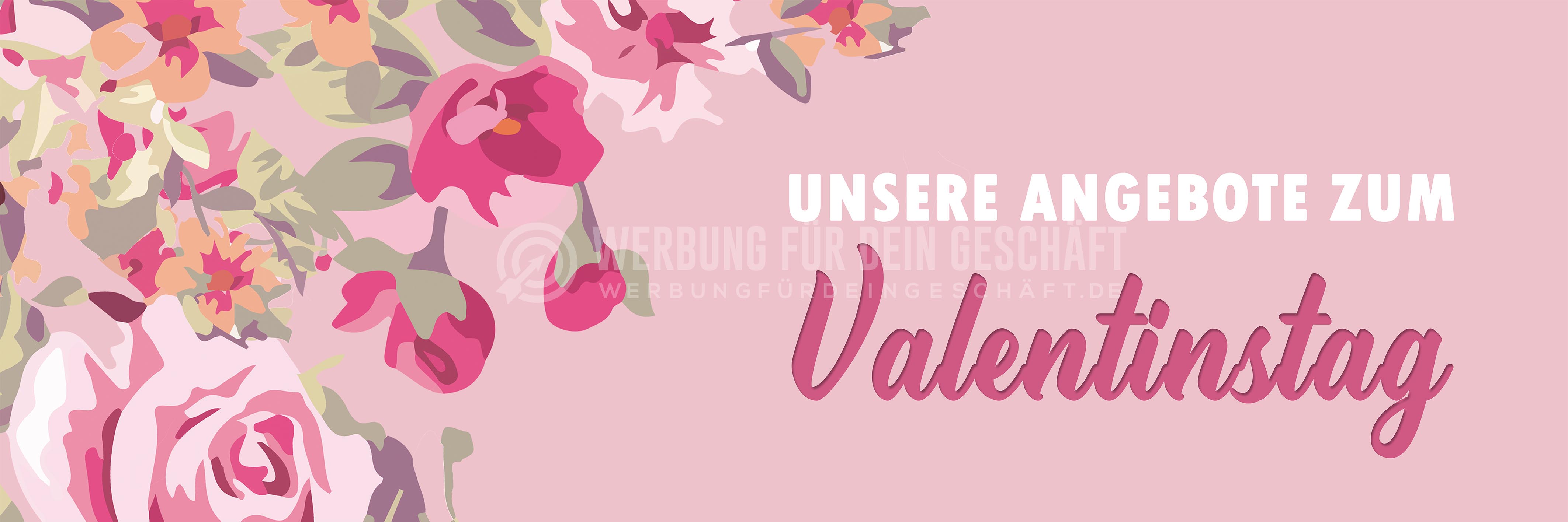 3:1 | Angebote zum Valentinstag Poster | Werbetafel zum Valentinstag | 3 zu 1 Format